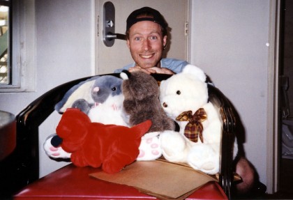 Stripper Animals Meher with Leah the stripper's stuffed animals