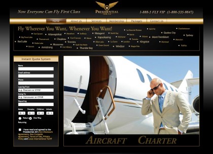 A new look for presidentialair.ca The new Presidential Air home page