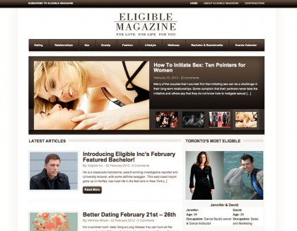 The New Eligible Magazine website The New Eligible Magazine website